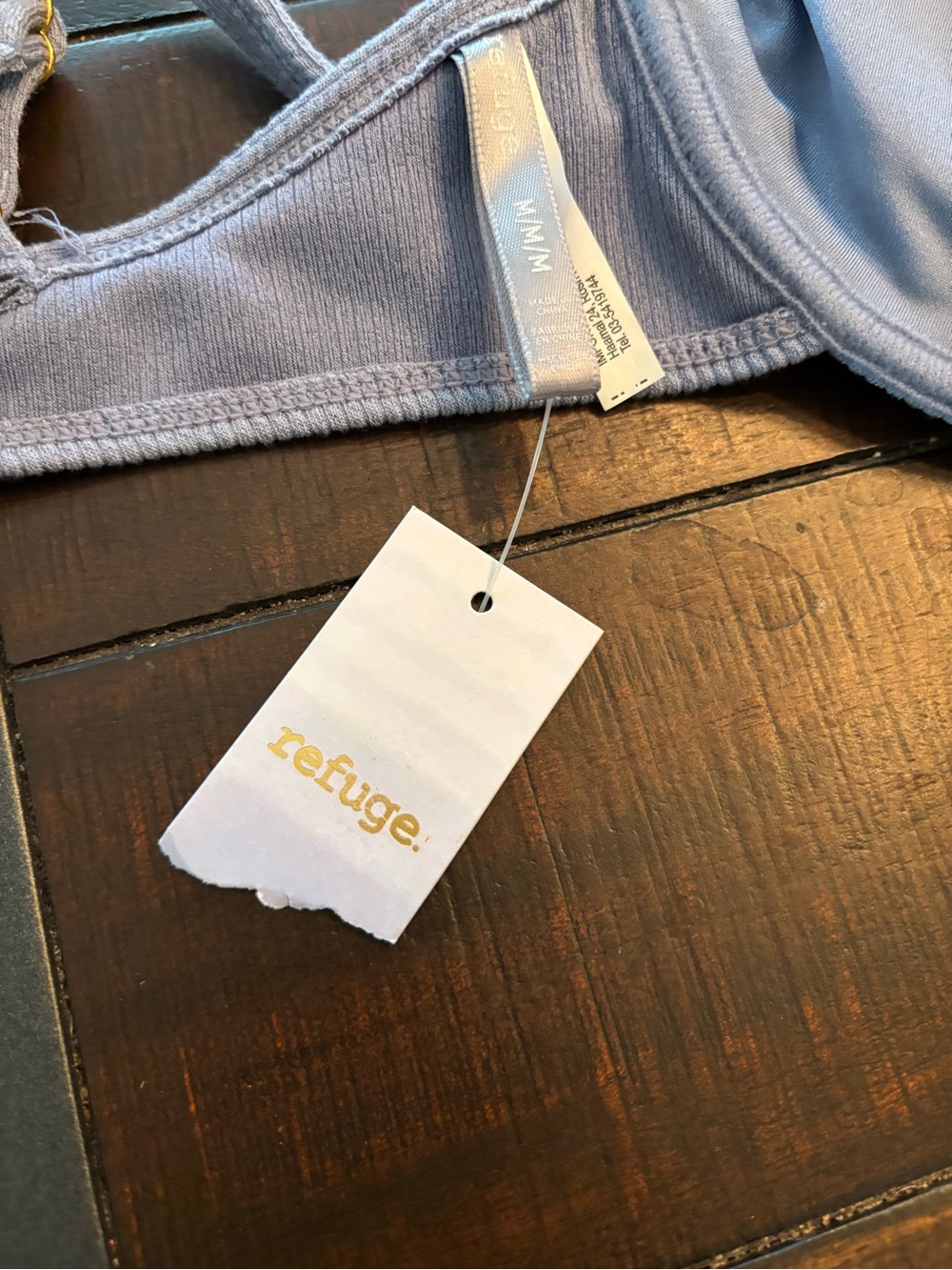 refuge Lavender Ribbed Underwire Bikini Set - Picture 10 of 11